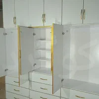 ساخت کمد دیواری سفارشی با چوب درجه یک|جاکفشی، کمد، دراور|پاکدشت, پارچین|دیوار