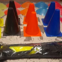 مانع مخروطی/ مانع بشقابی/مانع نردبان/ساق بند|تجهیزات ورزشی|اندیشه, اندیشه فاز ۴|دیوار