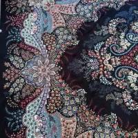 فرش مشکی سورمه ای ۹ متری