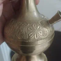 قلیون برنجی قلمه کاری شده کلکسیونی|صنایع دستی و سایر لوازم تزئینی|تهران, تهران پارس|دیوار