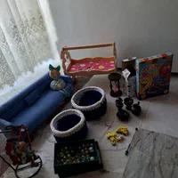 گهواره.عروسک.کاناپه دست‌ساز.تیله.ست قوری|اسباب‌بازی بچه|تهران, سازمان برنامه شمالی|دیوار