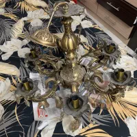 لوستر برنزی جفت