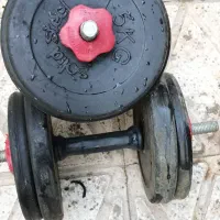 دمبل و کیسه بکس چرمی کاپشن شلوارسوئدی