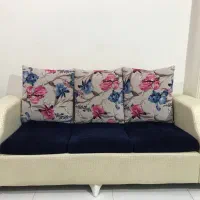 ست مبل ۷ نفره چرم مصنوعی باجلومبلی