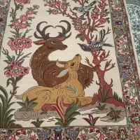 قالیچه دستباف کلک و ابریشم 3 متری