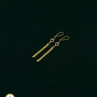 گوشواره طلای آویزی با طرح قلب در جواهری محسن|جواهرات|قم, امامزاده ابراهیم|دیوار