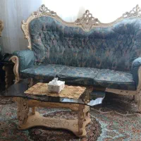 مبل سلطنتی ۹ نفره همراه میز تمیز