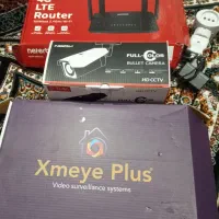 دو عدد دوربین مودم Dvrهمراه باهارد  درحدصفر