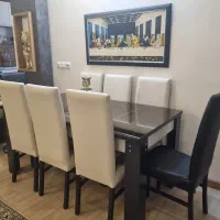 مبل ۷ نفره با میز ناهارخوری ۸ نفره|مبلمان خانگی و میز عسلی|سمنان, |دیوار