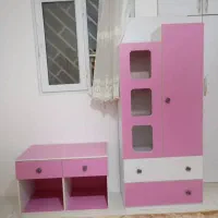 تخت و کمد و میز نوجوان در حد نو