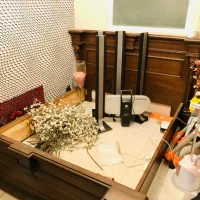 تخت دونفره سینما خانگی آکواریوم ماشین شارژی|تخت و سرویس خواب|فردیس, دهکده|دیوار