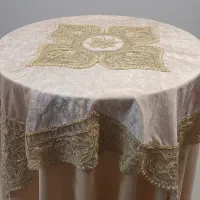 ست ۵تیکه رومیزی دانتل ترکیه طرح گل لاله