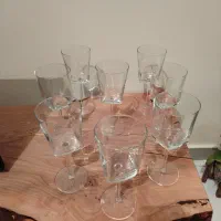 8 عدد گیلاس پایه دار نو نو