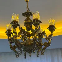 لوستر برنز ۶ شاخه طرح فرشته