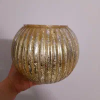 گلدان طلایی کاملا سالم نو شیک وزیبا|کلکسیون اشیاء عتیقه|ساری, |دیوار