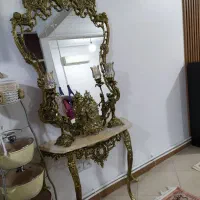 آینه شمعدان وساعت جاکلیدی و سه تیکه دکوری سنگین