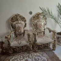 مبل سلطنتی تمام چوب اصل راش|مبلمان خانگی و میز عسلی|خوی, |دیوار