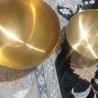 سلام دوتا استیل طلای یونیک  نو نو استفاده نشده