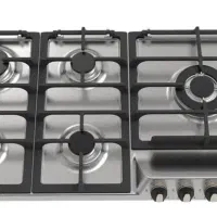 گاز ۵ شعله تو کار استیل آلتون مدل s516 نو و آکبند