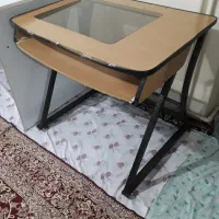 میز کاپیتر چوبی فلزی