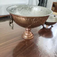 ۳ عدد ظرف مسی آجیل و میوه خوری دکوری و استفاده