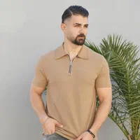 تیشرت (تی شرت) یقه نیم زیپ آستین کوتاه|لباس|شیراز, گلکوب|دیوار