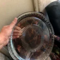 سینی پیرکس انگشتی وسط طرح دار۲ عدد