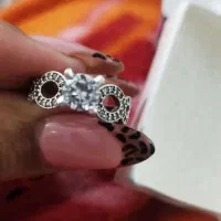 انگشتر نقره کاملا سالم تک نگین