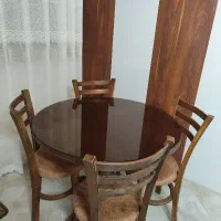 میز غذاخوری چوب روس ۴ نفره