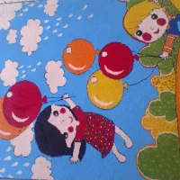 قالیچه و پرده اتاق کودک|فرش|اراک, |دیوار