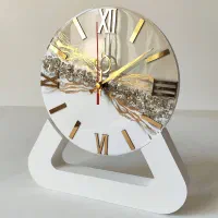 ساعت رومیزی رزینی تابلو دکوراتیو در اندیشه شهریار