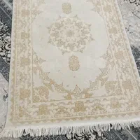 ۲ عدد فرش خاطره کاشان طرح ترک مدل گل برجسته طلاکوب|فرش|قم, ناصردیوان|دیوار