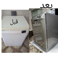 رفع پوسیدگی و تغییر رنگ یخچال لباسشویی