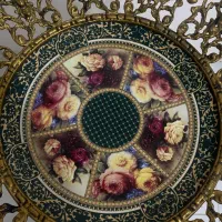 سینی جا میوه ای برنجی‌|ظروف سرو و پذیرایی|بهشهر, |دیوار