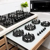 گازصفحه ای۵شعله توکار(مستقیم ازکارخانه)باگارانتی