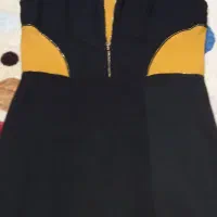 لباس مجلسی سایز ۴۲ مشکی زرد