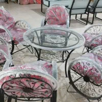 مبلمان باغی فرفوژه فلزی 6 نفره مقاوم