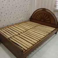 سرویس کامل تخت همراه پاتختی و کنسول و آیینه