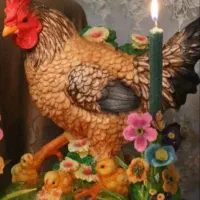 مجسمه مرغ وجوجه