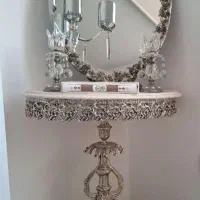 آینه و شمعدون بهمراه پایه وسنگ