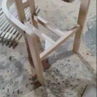 صندلی خام با چوب راش