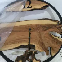 ساعت دیواری چوب زیتون نو نو
