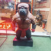 مجسمه سگ بزرگ بوکسر