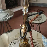 قلیون عربی تک سوپاپ داره بلوری فلزی