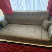 ست مبلمان ۷نفره با ۲عددجلومبلی ومیزنهارخوری ۴نفره