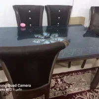 مبل ۷نفره ومیز نهارخوری ۶نفره با ۶عدد صندلی|مبلمان خانگی و میز عسلی|رودسر, |دیوار