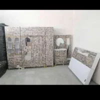 سرویس کامل تخت خواب کمد 3تیکه
