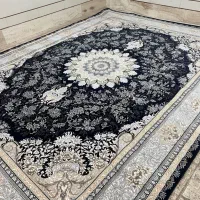 یک تخته  فرش 12 متری 700 شانه سورمه ای نو نو