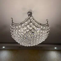 سه عدد لوستر کریستال اصل اتریش سایز بزرگ