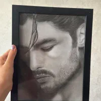 طراحی نقاشی سیاه قلم|تابلو، نقاشی، عکس|شیراز, تاچارا|دیوار